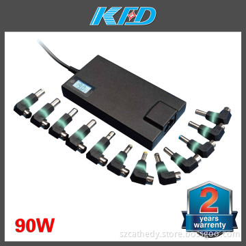 90W Universal DC Adapter LED Screen with 12 Differ Pins